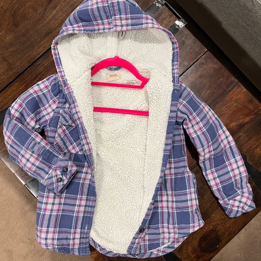 Boston Traders Kids Plaid Jacket - Blue and Pink